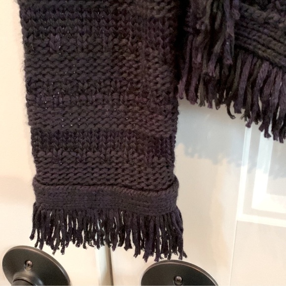 AMARYLLIS Navy and Black Knit Sweater Cardigan Lady Jacket  Size XS *EUC* - Picture 9 of 13